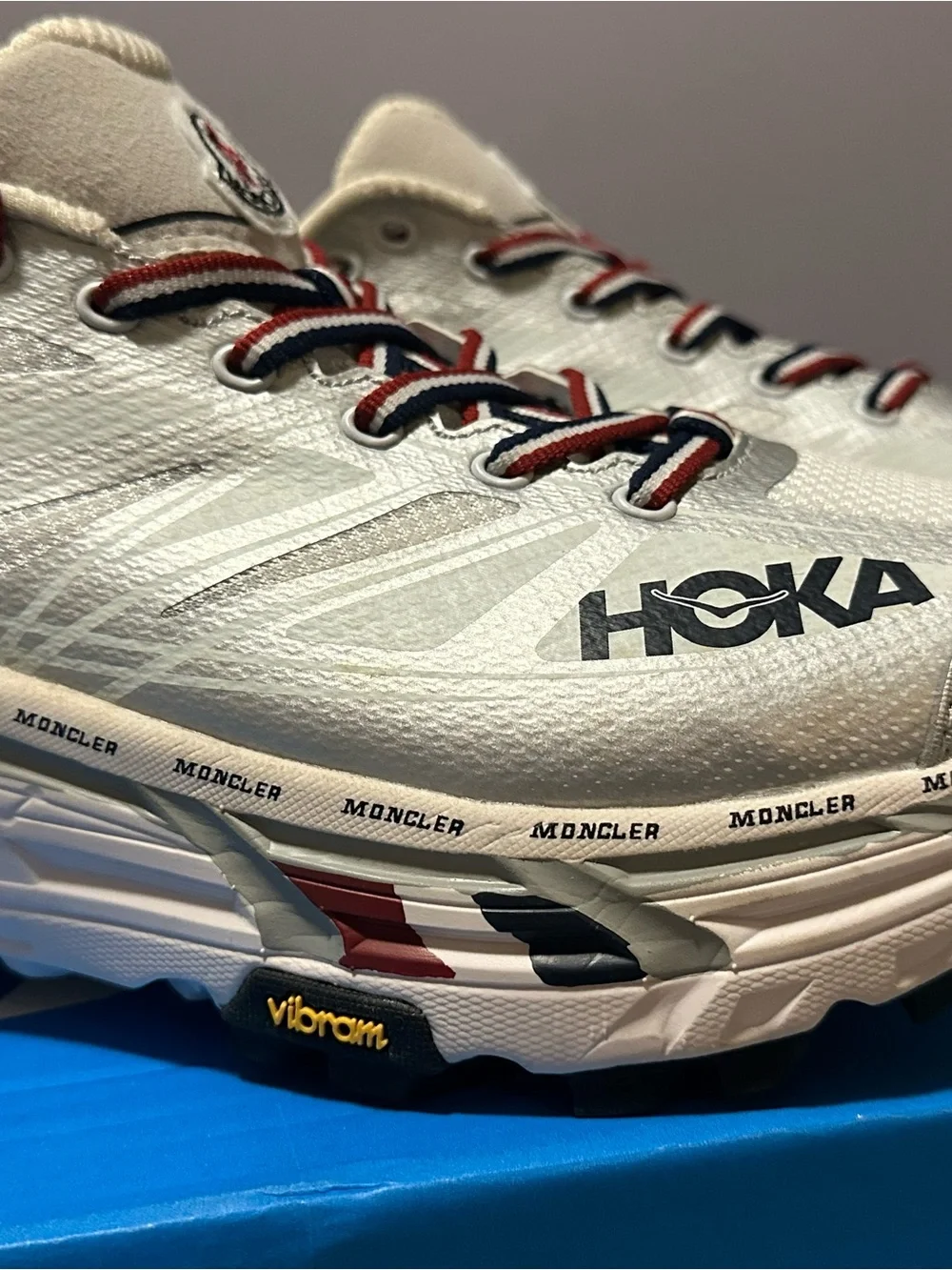 HOKA Moncler x Mafate Speed 2 'Nimbus Cloud Harbor Mist - Picture 2 of 13